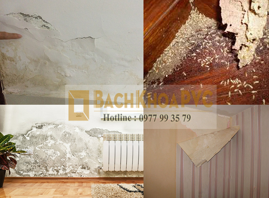 Chỉ cách chống ẩm mốc tường nhà bằng tấm PVC vân đá Marble 3