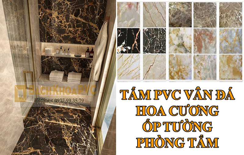 So sánh tấm PVC vân đá hoa cương và đá thật trong ứng dụng trang trí phòng tắm 2