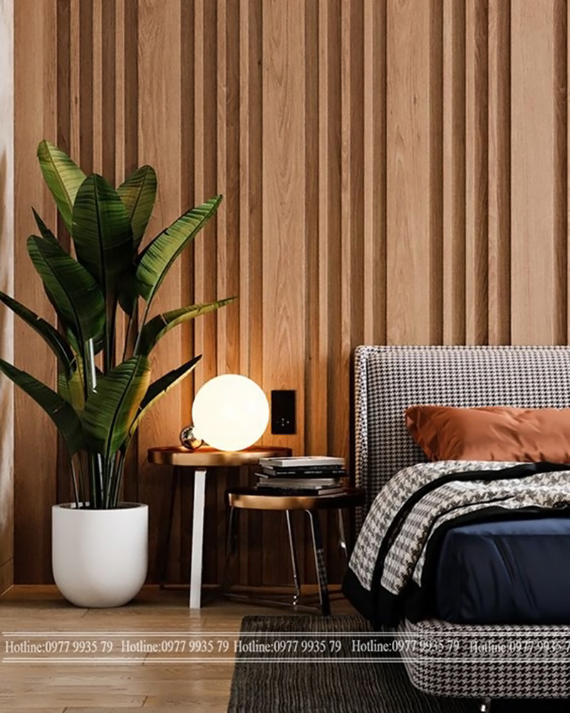 tấm ốp tường vân gỗ và thiết kế nội thất phòng ngủ tối giản theo phong cách nhật bản - 2