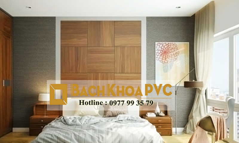 Tấm ốp tường giả gỗ PVC – Giải pháp tốt nhất cho thiết kế nội thất phòng ngủ nhỏ chung cư
