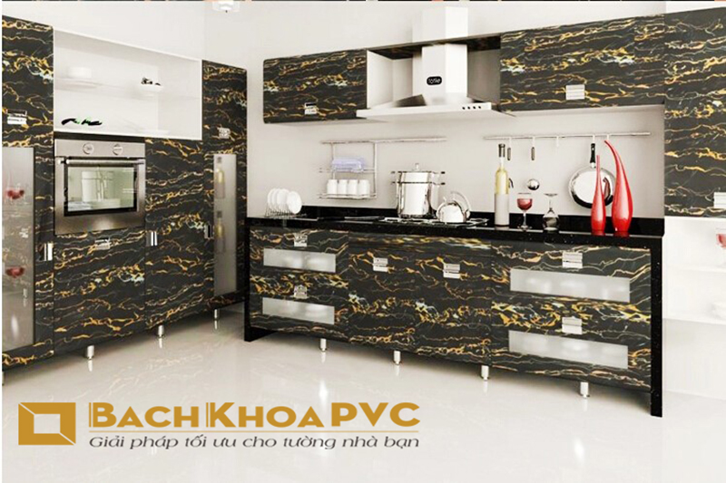 Tấm nhựa ốp tường PVC có khả năng chống cháy – Vật liệu trang trí tuyệt vời cho nhà bếp đẹp 2